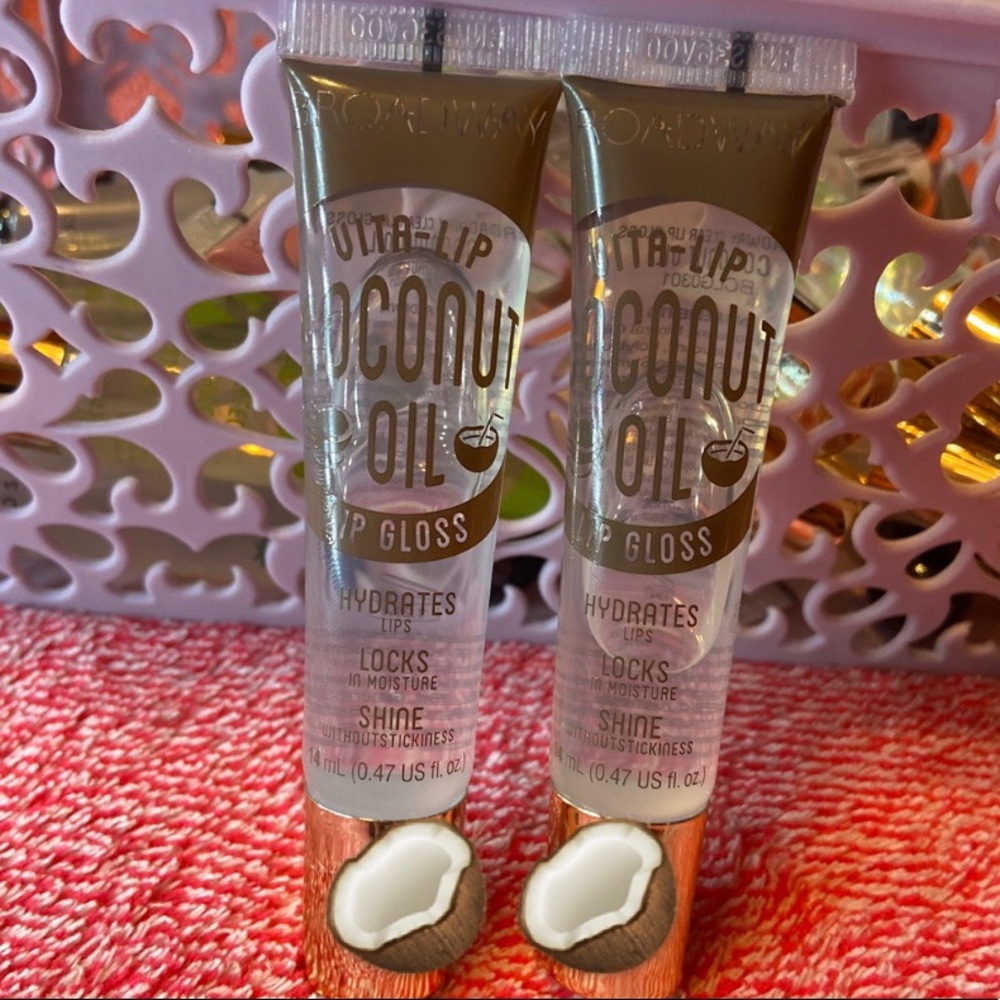 (2) Broadway clear lip glosses